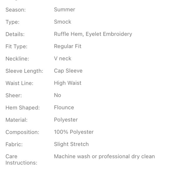 Terracotta eyelet embroidered cap sleeve V-neck high waist smock dress Sz S - Picture 7 of 12